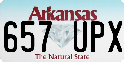 AR license plate 657UPX