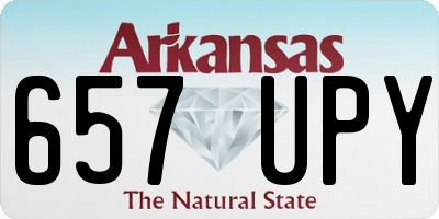 AR license plate 657UPY