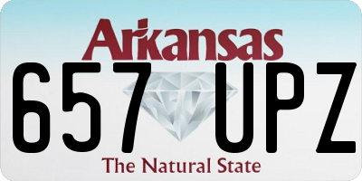 AR license plate 657UPZ