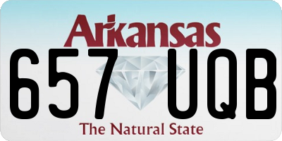 AR license plate 657UQB