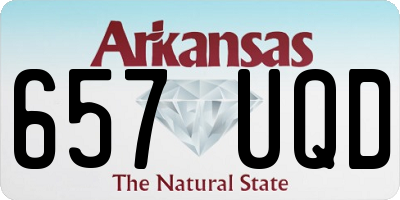 AR license plate 657UQD