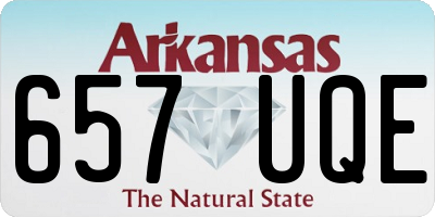 AR license plate 657UQE