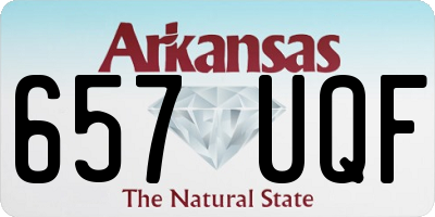 AR license plate 657UQF