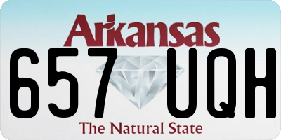 AR license plate 657UQH