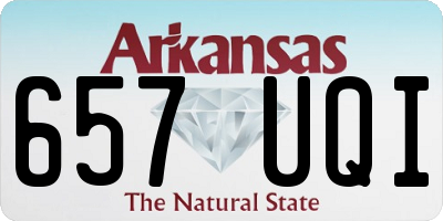AR license plate 657UQI