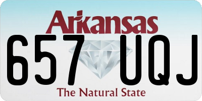 AR license plate 657UQJ