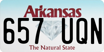 AR license plate 657UQN