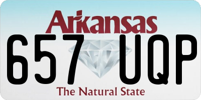 AR license plate 657UQP