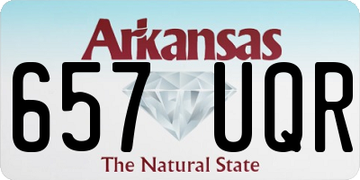 AR license plate 657UQR