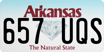 AR license plate 657UQS