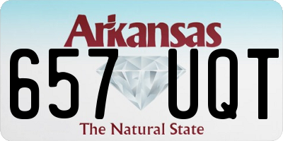AR license plate 657UQT