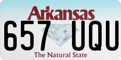 AR license plate 657UQU
