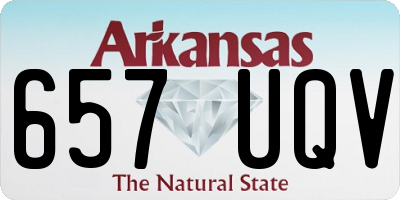 AR license plate 657UQV