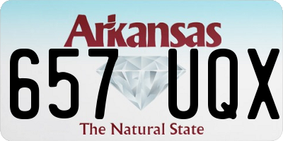 AR license plate 657UQX