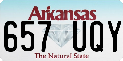 AR license plate 657UQY