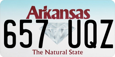 AR license plate 657UQZ
