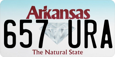 AR license plate 657URA