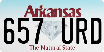 AR license plate 657URD