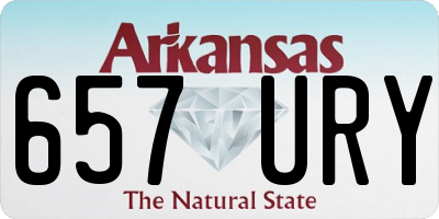 AR license plate 657URY