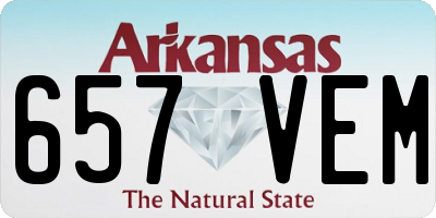 AR license plate 657VEM