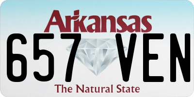 AR license plate 657VEN
