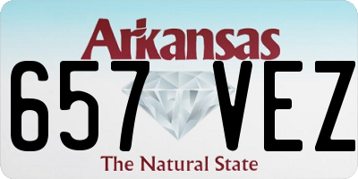 AR license plate 657VEZ