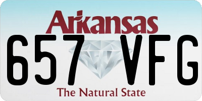 AR license plate 657VFG