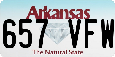 AR license plate 657VFW
