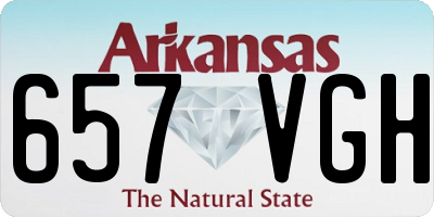 AR license plate 657VGH