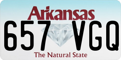 AR license plate 657VGQ