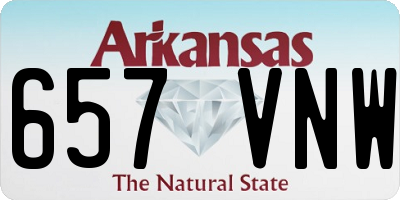 AR license plate 657VNW