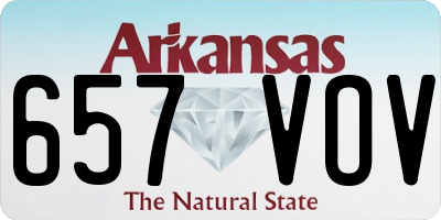 AR license plate 657VOV