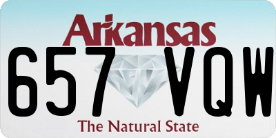 AR license plate 657VQW