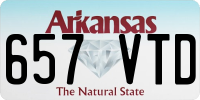 AR license plate 657VTD