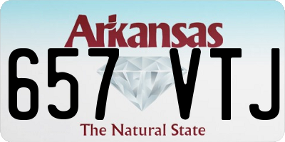 AR license plate 657VTJ