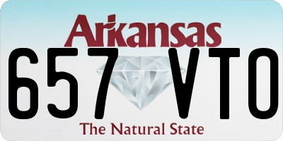 AR license plate 657VTO