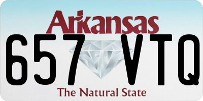 AR license plate 657VTQ
