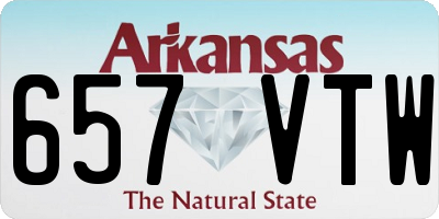 AR license plate 657VTW