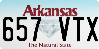 AR license plate 657VTX