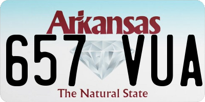 AR license plate 657VUA