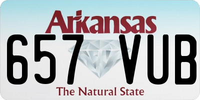 AR license plate 657VUB