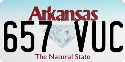 AR license plate 657VUC