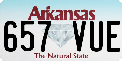 AR license plate 657VUE