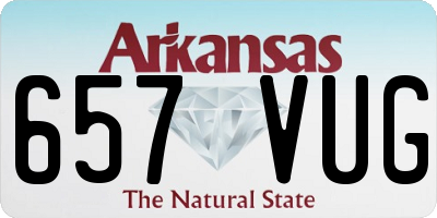AR license plate 657VUG