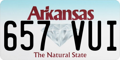AR license plate 657VUI