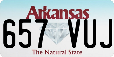 AR license plate 657VUJ