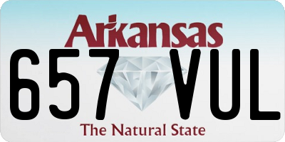 AR license plate 657VUL