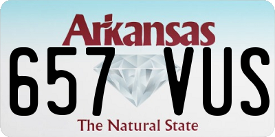 AR license plate 657VUS