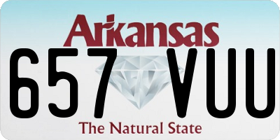 AR license plate 657VUU