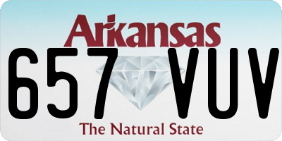 AR license plate 657VUV